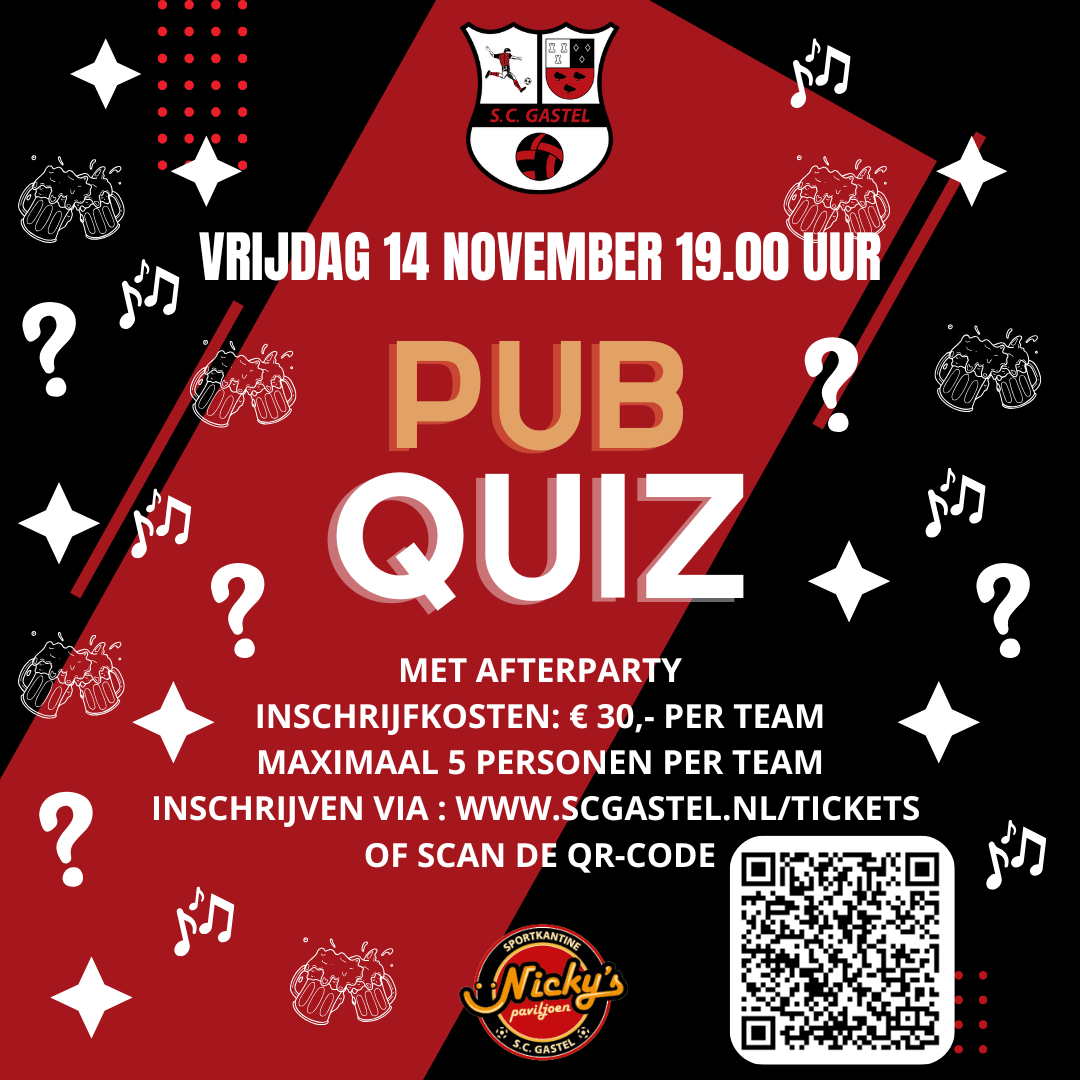 SC Gastel Pubquiz 14-11-2025
